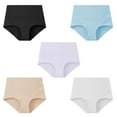 thumbnail image 2 of wcjm Blue Women's Pure Cotton Women's Underwear Pure Cotton Plus Size Underwear Women's High Waist Underwear 5PC Underwear, 2 of 9