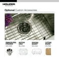 thumbnail image 4 of Houzer STS-1300-1 23-1/4" x 17-1/2" Stainless Steel Undermount Kitchen Sink, 4 of 8