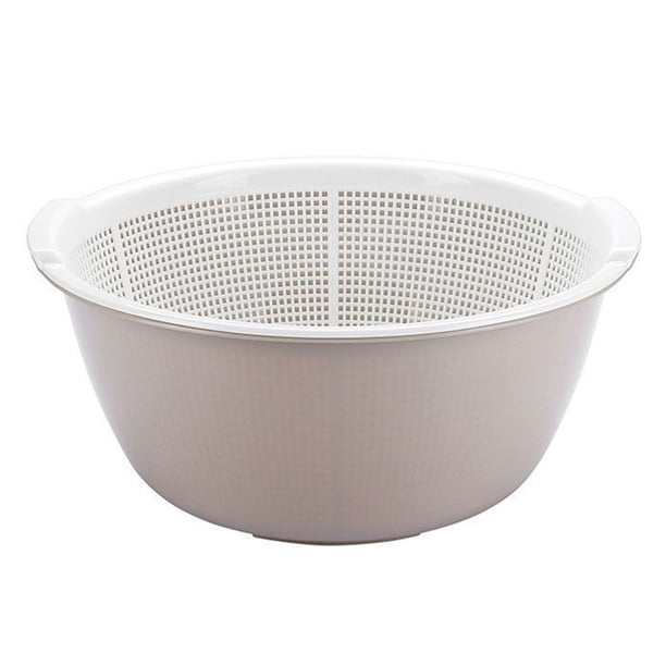 Tazón de Drenaje de Colador de Frutas, Cesta de Lavado de PlásTico para la Sala de Estar para la Sala de Estar