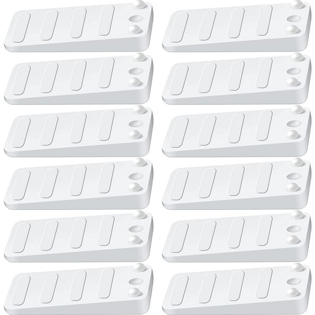 24 Pieces White Toilet Leveling Shims Plastic Wedges Shims Soft