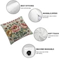 thumbnail image 4 of Awypu  Happy Mother's Day Floral Wreath Throw Pillow Case, Mothers Gift Cushion Cover Decoration for Home 2pcs 20x20in, 4 of 6
