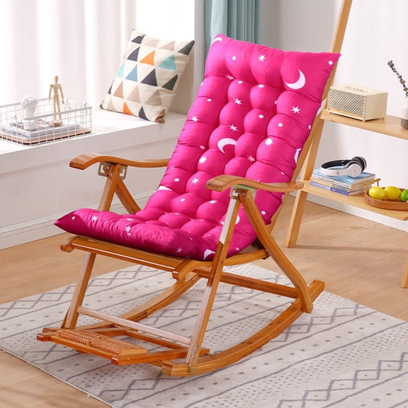 Cushions for Adirondack Chairs,Chair Cushion,High Back Rocking Chair Cushion,Thickened Patio Chair Pad for Indoor and Outdoor,Water Proof,Fade-Resistant(Hot Pink Moon 44*16*3in)from ANMUYUM