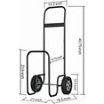 thumbnail image 6 of Firewood Log Space-Saving Rack Cart Carrier, Outdoor and Indoor Wood Rack Space-Saving Mover, Movable Dolly Hauler, 6 of 9