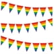 thumbnail image 1 of Banderas de banderines del orgullo arcoíris, banderines del orgullo gay para bares, fiestas al aire libre y decoraciones de jardín., 1 of 7
