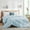 Blue, variant on Puredown Lightweight Breathable Cooling White Down Comforter, Mesh Design Oversized Blanket, King, Green