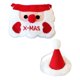 thumbnail image 2 of Babero navideño con gorro para mascotas, decoración navideña para perros y gatos pequeños, ideal para fiestas de invierno. ¡Un regalo fantástico! Acce sombrero de pelota rojo y blanco, 2 of 8