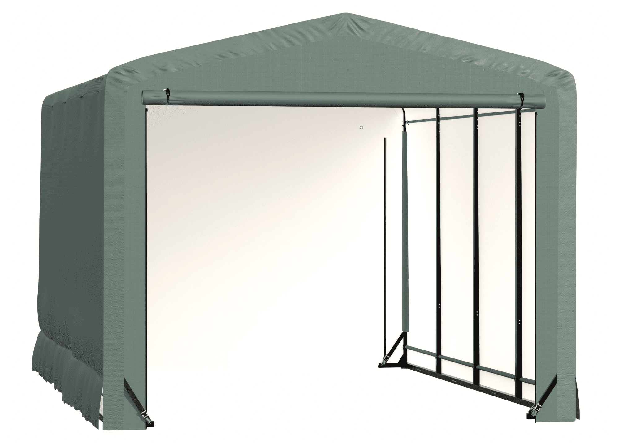 ShelterTube Wind and Snow-Load Rated Garage, 12x18x10 Green - Walmart.com