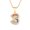 Number 3, variant on Colorful Necklaces for Women and Men Number Chain Stainless Steel Pendant Personalized Cubic Zirconia Dainty Jewelry Number 6