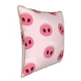 thumbnail image 2 of Kll Cute Pig Nose Decorative Throw Pillow Covers Velvet Soft For Couch Sofa Bedroom Living Room Outdoor -18"X18", 2 of 8