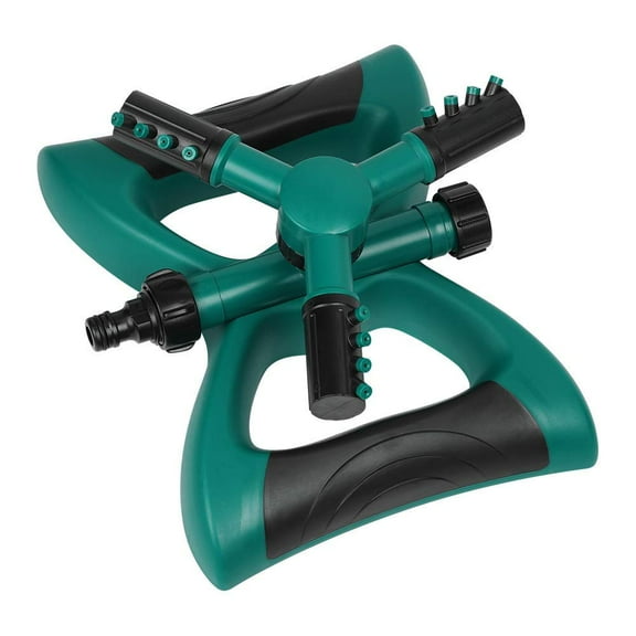 NEX 360 Rotating Lawn Sprinkler- Adjustable Lawn Irrigation System With Three Arm Sprinkler, 12 Built-in Spray Nozzles, Weighted Base (NE-PL06-10)