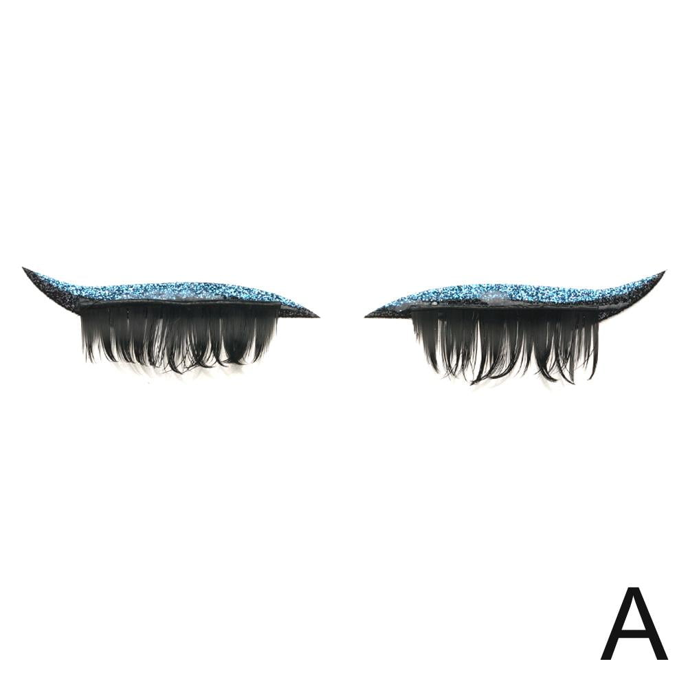 4 Pairs Eyeliner Stickers with Eyelash Waterproof Adhesive,Reusable