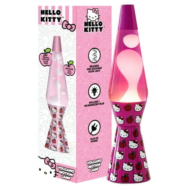 Hello Kitty 16" Lava Motion Volcano Lamp, Pink Wax in Pink Liquid
