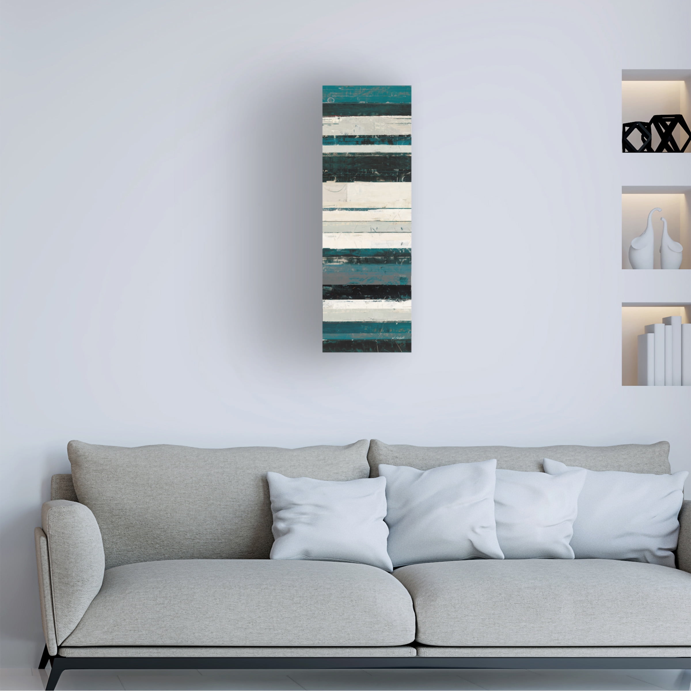 Mike Schick 'Blue Zephyr IV' Canvas Art