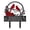 A, variant on Solar Cardinal Memorial Stake with LED Light, Metal Cemetery Decoration, Sympathy Outdoor Grave Marker for Loss of Loved Ones