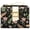 Black, variant on LOUEBICA Small Wallets for Women Bifold Vegan Leather Wallet RFID Blocking Floral Pattern Card Holder with Zipper Pocket
