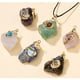 thumbnail image 4 of Qarigey Collar de cristal de sabiduría y fuerza para el día, regalo de aniversario, piedra de renacimiento, elegante collar de piedra de San Ropa, zapatos y accesorios Miscelánea cristal blanco, 4 of 6