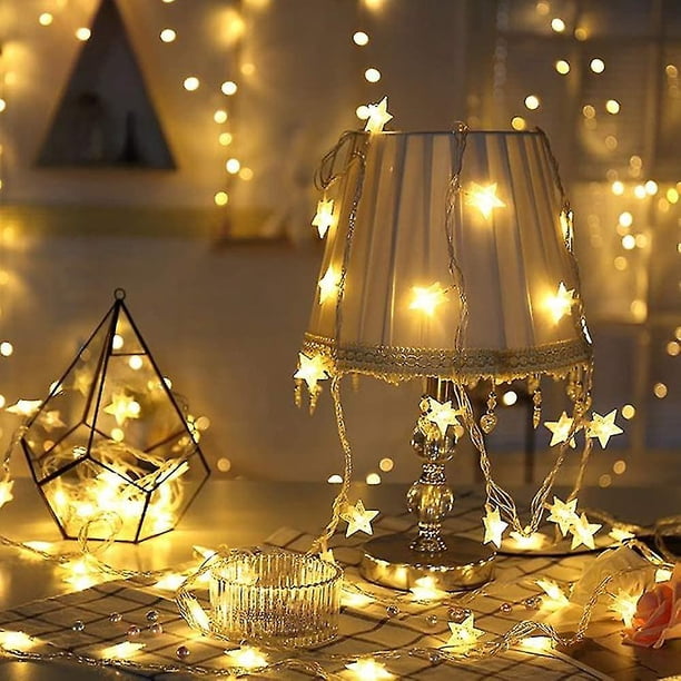 La secuencia al aire libre enciende la Navidad decorativa de la estrella llevada 20 de los 9.8ft con pilas