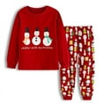 thumbnail image 4 of SAILEROAD-Conjunto de Pijama con estampado de Papá Noel para niños, ropa de dormir de algodón de manga larga, 4 of 4