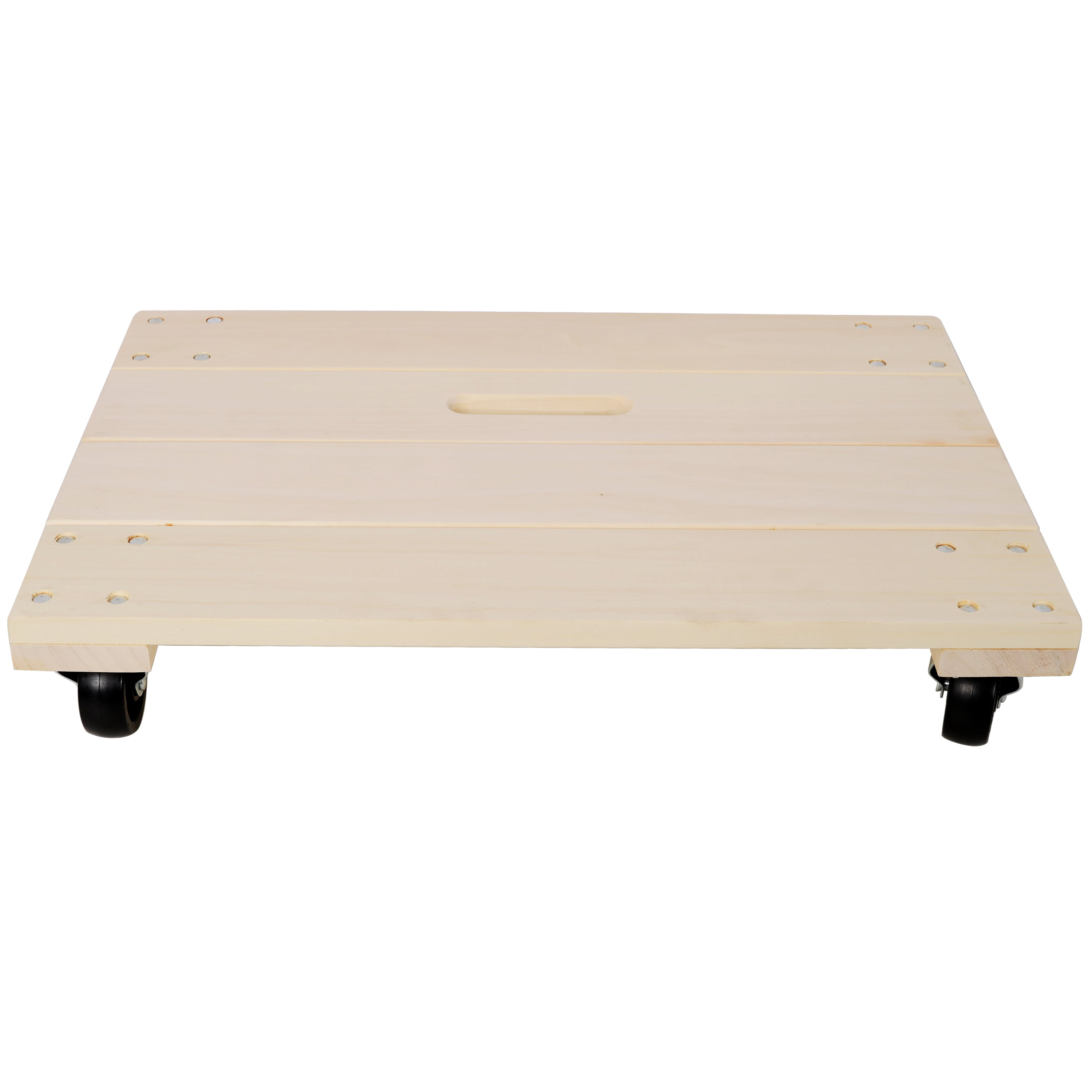 Heavy Duty Hardwood Moving Dolly 24×16 Inch, 1000 LBS Capacity Transport Cart with 4 PP Swivel Casters for Furniture Boxes Heavy Goods Warehouse Moving