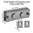 thumbnail image 2 of BotaniNest 5.1 Meter Double Rope Stainless Steel Clothesline With No Drilling And Expandable Wall Mounted Design Suitable For Camping Travel Balcony Indoor And Outdoor Use, 2 of 6
