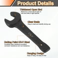 thumbnail image 3 of Llave de golpeo de extremo abierto Uxcell de 27 mm, herramienta manual de spanner abierta de acero CR-V, 3 of 6