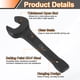 thumbnail image 3 of Llave de golpeo de extremo abierto Uxcell de 27 mm, herramienta manual de spanner abierta de acero CR-V, 3 of 6