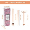 thumbnail image 4 of Plutput Stainless Steel Candle Wick Trimmer Snuffer, Rose Gold, 4 of 6