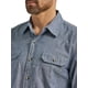thumbnail image 2 of Camisa Wrangler Authentics de manga larga en chambray oscuro, talla mediana, 2 of 2