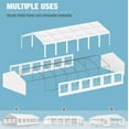 thumbnail image 4 of Alpha Joy 20' x 40' Heavy Duty Party Tent Outdoor Event Shelter for Wedding, Outdoor Commercial Canopy tent with 10 Removable Sidewalls & Carry Bag, Outdoor Gazebo Shelter for Event , White, 4 of 7