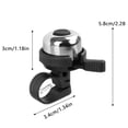 thumbnail image 2 of pstuiky Bike Bell Aluminum Alloy Loud Ringing Universal Fit 1-Pack Mountain Road Bicycle Safety Accessory, 2 of 5
