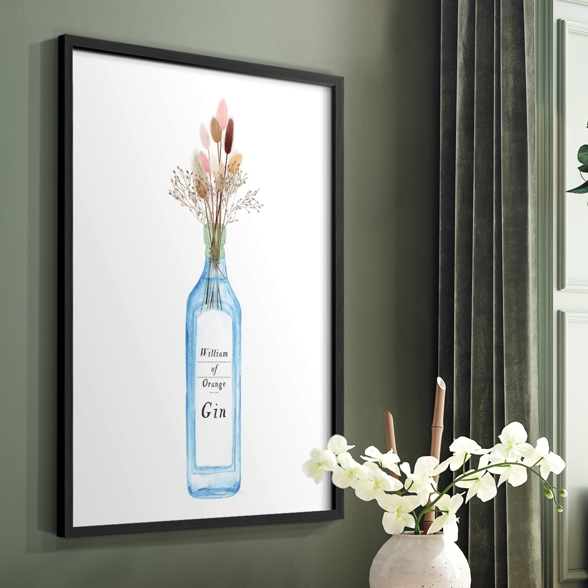 William of Orange Gin Framed Print - Solid Wood in Single Picture Frame Solid Wood 2 Framed Print