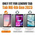 thumbnail image 2 of For Lenovo Tab M8 HD 3rd 2nd 1st Gen 2019 2020 Case, Full-Body Protective Shockproof Heacy Duty Rugged Cover with Screen Protector, 360° Rotating Stand, Handle Shoulder Strap,Black, 2 of 8