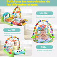 thumbnail image 4 of Gimnasio Acolchado Tapete Bebe Alfombra Infantil Con Piano Verde Changuito, 4 of 5