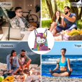 thumbnail image 3 of Hello Kitty Drawstring Backpack Water Resistant String Bag Sackpack Cinch for Sports, Gym, Travel, Swimming, Yoga, Beach, 3 of 7