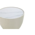 thumbnail image 4 of Manhattan Comfort Anderson End Table 2.0 with Steel Frame in Cream, 4 of 8