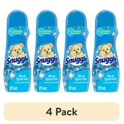 (4 pack) Snuggle In Wash Scent Booster, Blue Sparkle, 21 Ounce