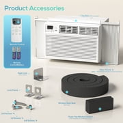 KISSAIR 8000 BTU Window Air Conditioner with remote control for Rooms AC Unit Air Conditioner, cools up to 350sq.ft