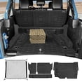 thumbnail image 1 of JTYZSM Cargo Mats with Net for 2021-2025 Jeep Wrangler JL Unlimited 4XE Accessories All Weather Protection Rear Seat Back Cover T, 1 of 7