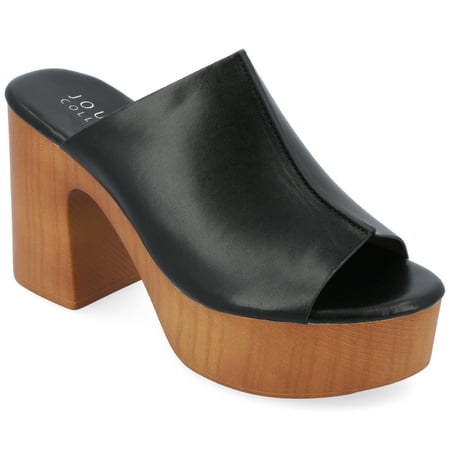 

Journee Collection Womens Lorenza Tru Comfort Foam Platform Clog Open Toe Sandals
