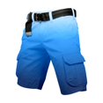 thumbnail image 5 of CONZONE Mens Cargo Shorts Elastic Waist Summer Shorts For Men Gradient Color Lightweight Loose Fit Beach Shorts With Pockets, 5 of 5