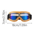 thumbnail image 3 of Motorcycle Goggles Fits Over Glasses Soft Padded Riding Glasses with Strap, 3 of 4