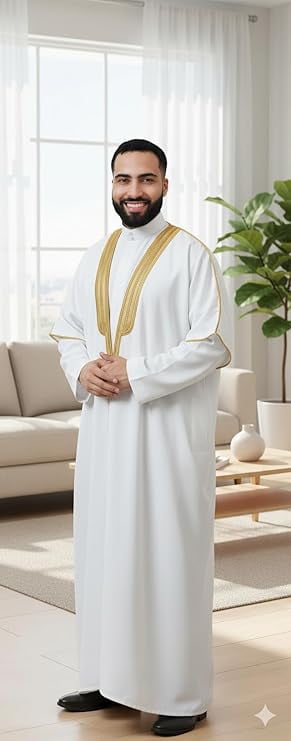 Men's Abaya (Bisht) - Cloak Arab Dress - Walmart.com
