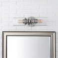 thumbnail image 5 of JONATHAN Y Jules Edison 16.5" Cylinder 2-Light Iron/Seeded Glass Farmhouse Contemporary LED Wall Sconce, Nickel, 5 of 8