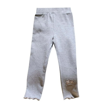 

Pants for Teens Boys Small Pattern Wooden Ear Edge Leggings Waist Loose Casual for Thick Tights Sweatpants for Girls