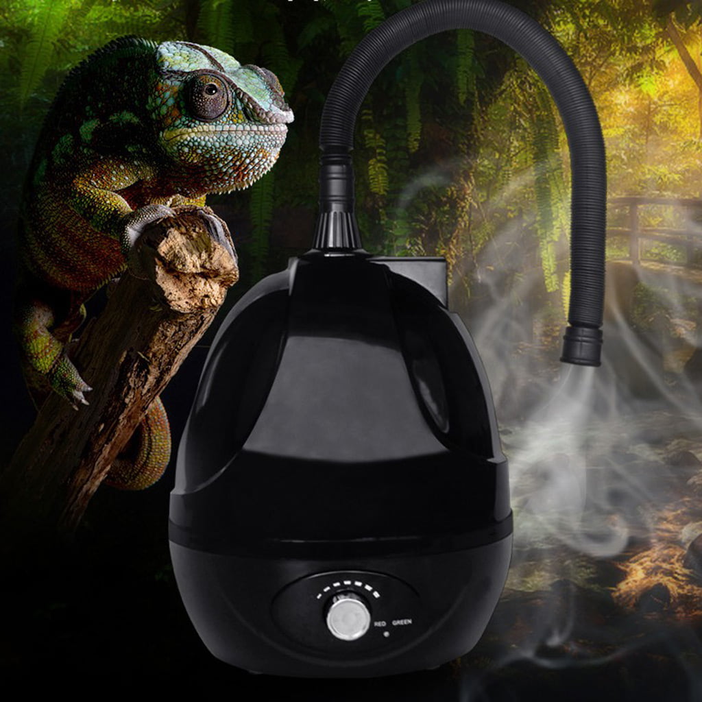 avbxcuecc Reptile Spray Humidifier Mister Fogger with Extension Tube for Amphibians Terrariums Supplies 