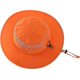 thumbnail image 3 of Outdoor Mesh Sun Hat Wide Brim Anti-UV Sun Protection Hat Fishing Hiking Hat, Orange, 3 of 5