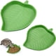thumbnail image 1 of 2 piezas hoja reptil comida agua plato plato para tortuga maíz serpiente arrastre mascota beber y comer, 2 tamaños Namotu DCF197, 1 of 7