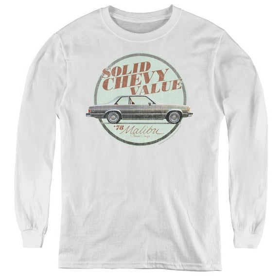 Chevrolet Do The Bu Youth Long Sleeve T-Shirt White