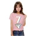 thumbnail image 6 of QQAMB Number 7 T-Shirt Boys Girls Short Sleeve Varsity Shirt Kids Summer Birthday Tees Gifts Tops 3-14 Years, 6 of 8