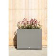 thumbnail image 3 of Veradek Block Series Span Medium Planter with Tray Gray, 3 of 7